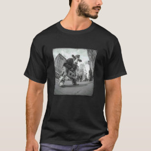 Camiseta Homem Mulher Criança Vaca Engraçada Gangster Vaca