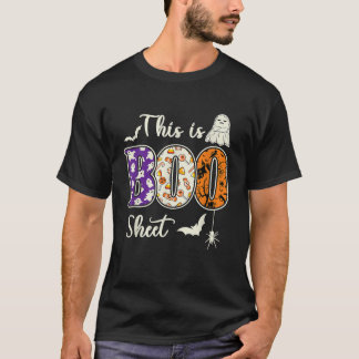Camiseta Homem Mulher Esta É A Folha De Boo Retro Ghost Fun