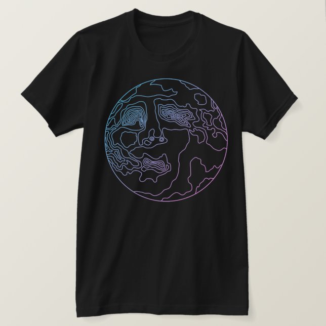 Camiseta homem na lua (Frente do Design)
