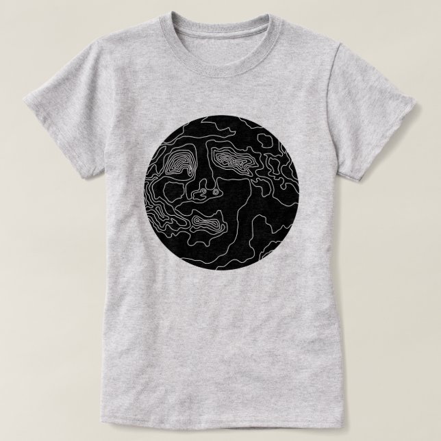 Camiseta homem na lua (Frente do Design)
