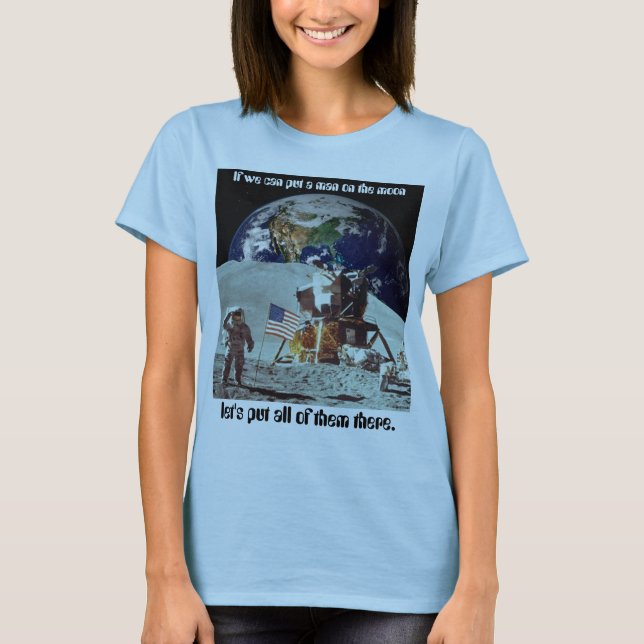 Camiseta Homem na lua (Frente)