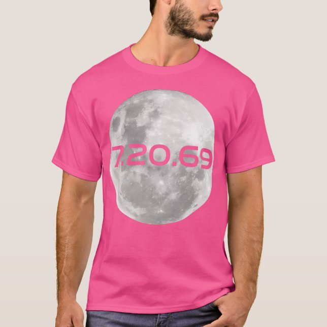 Camiseta Homem Na Lua 50º Aniversário 07-20-69 Apollo (Frente)