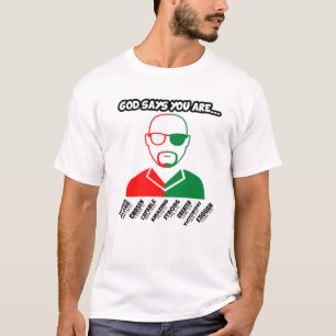 Camiseta Homem Negro Pai Deus Diz Tio Bro Filho Pai Pai Br