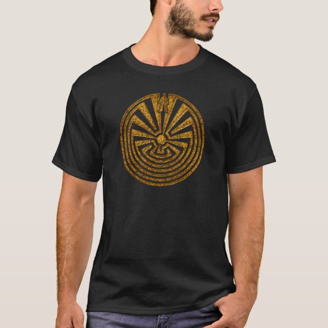 Camiseta Homem no Maze, Viaje pela vida, eu... (Frente)