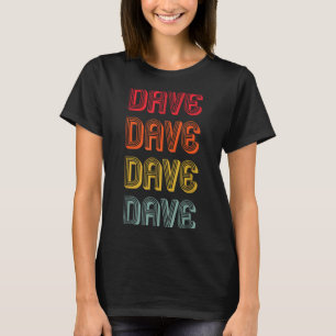 Camiseta Homem Nome Pai Menino Marido Natal Dave Presente N