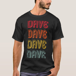 Camiseta Homem Nome Pai Menino Marido Natal Dave Presente N