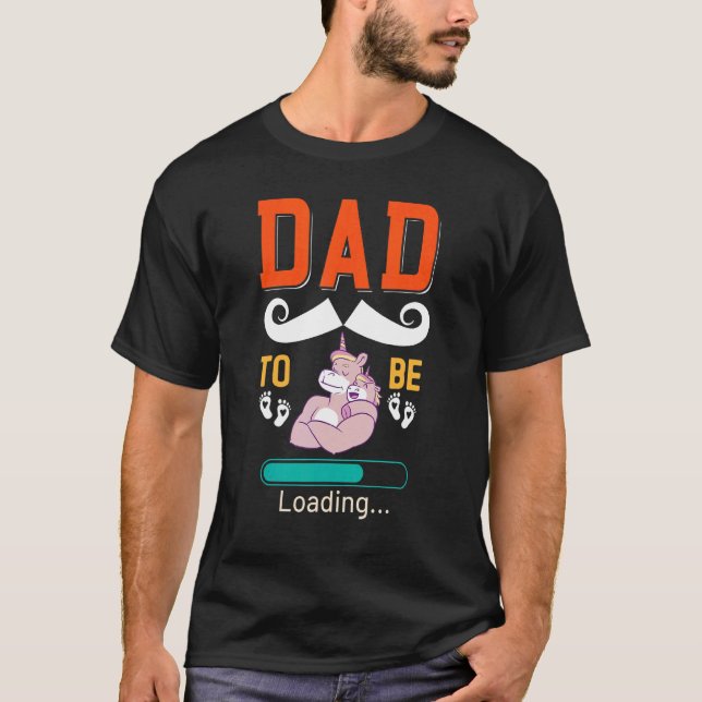 Camiseta Homem Novo Pai para Ser Pai em Breve para Ser Pai  (Frente)