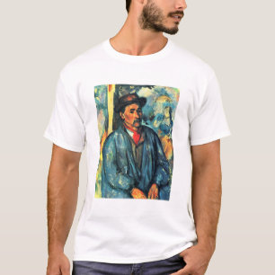 Camiseta Homem num Fumo Azul - Paul Cezanne - c1896