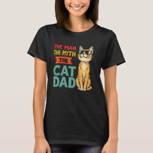 Camiseta Homem o Mito O Gato Pai Piada Amante de Gatos Papa
