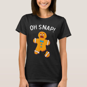 Camiseta Homem Oh Adulto Bolacha de Natal Curta Presente