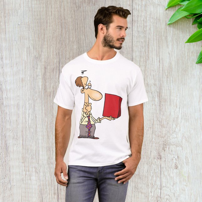 Camiseta Homem Olhando Para Uma Caixa (Criador carregado)