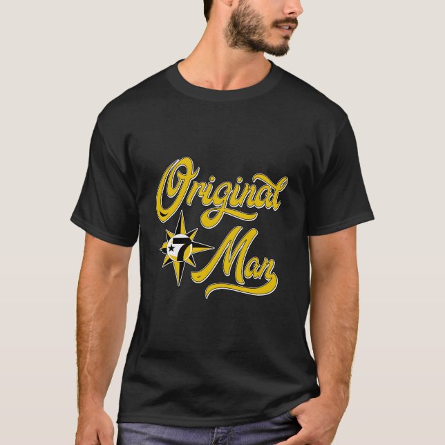 Camiseta Homem Original Alá 7 Crescente Estrela 5% (Frente)