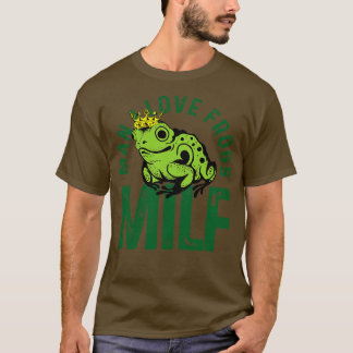 Camiseta Homem original do MILF eu amo sapos