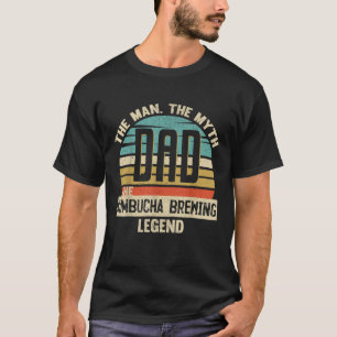 Camiseta Homem pai Mito Kombucha A Criar Lenda Incrível Fai