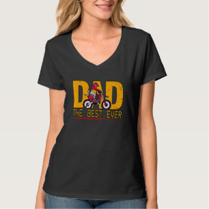 Camiseta Homem Pai O Melhor Piloto de Motocross de Biciclet
