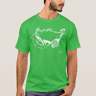 Camiseta Homem-Pássaro com amigo de pintura em Caverna Biso