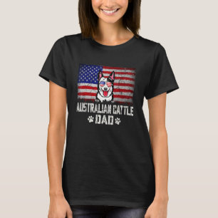 Camiseta Homem Patriótico Bandeira Americana Boi Australian