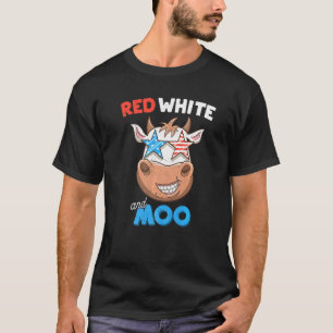Camiseta Homem Patriótico Rancher Fazendeiro de Vaca 4 de J