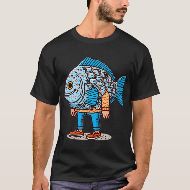 Camiseta Homem Peixe (Frente)