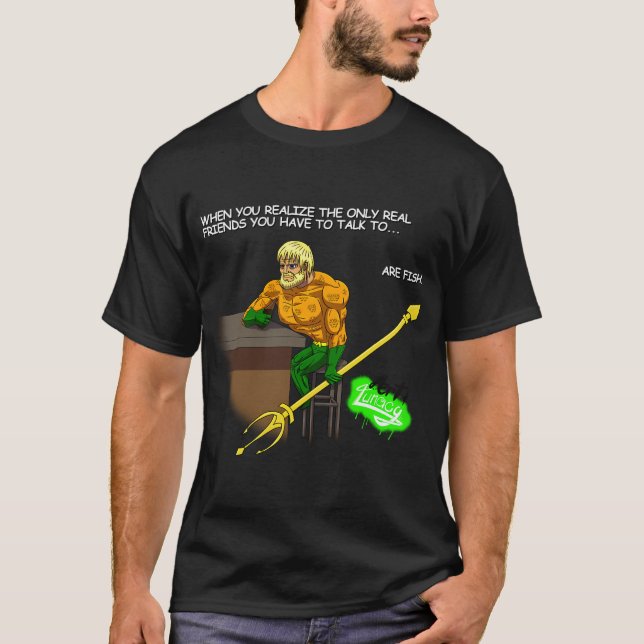 Camiseta Homem Peixe Triste (Frente)
