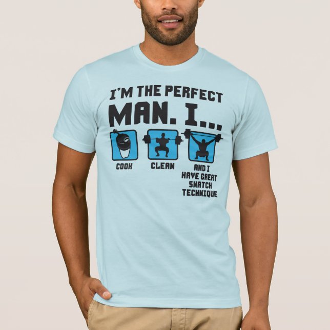 Camiseta Homem Perfeito - Giro Engraçado (Frente)