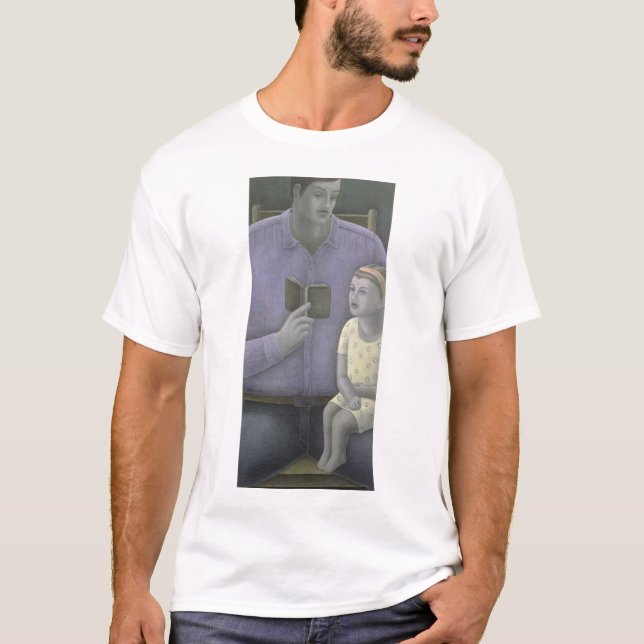 Camiseta Homem que lê à menina 2003 (Frente)