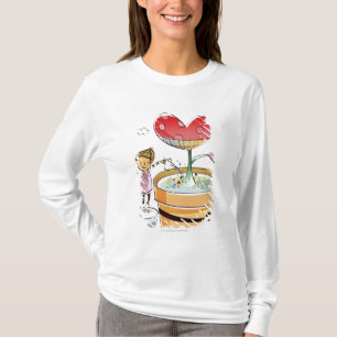 Camiseta Homem que molha uma planta potted