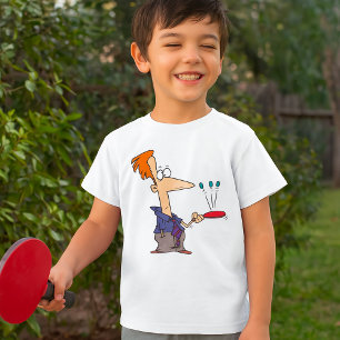 Camiseta Homem Quicando Bolas Em Uma Raquete