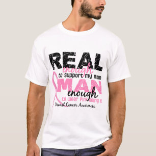 Camiseta Homem real bastante bastante cancro da mama da