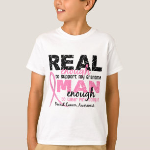 Camiseta Homem real bastante bastante cancro da mama da av