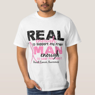 Camiseta Homem real bastante bastante cancro da mama do