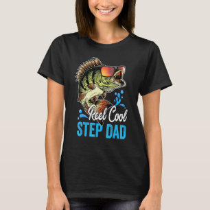 Camiseta Homem Reel Legal Padrasto Pai Pescador Dia dos Pai