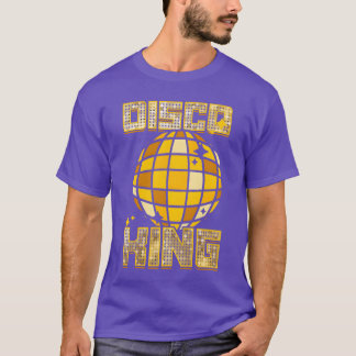 Camiseta Homem Rei do Disco Dançando Música dos Anos 70 80