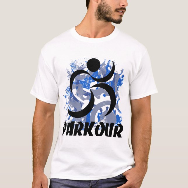 Camiseta Homem Running Parkour (Frente)