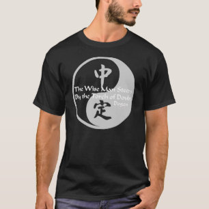 Camiseta Homem sábio Yin Yang (camisas escuras)