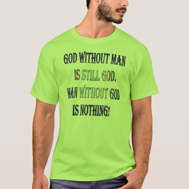 Camiseta Homem sem deus (Frente)