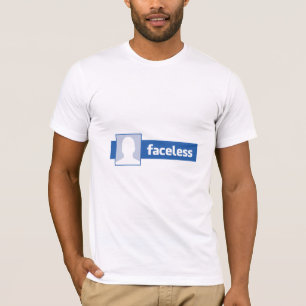 Camiseta Homem Sem Rosto - Foto de Perfil Anônimo