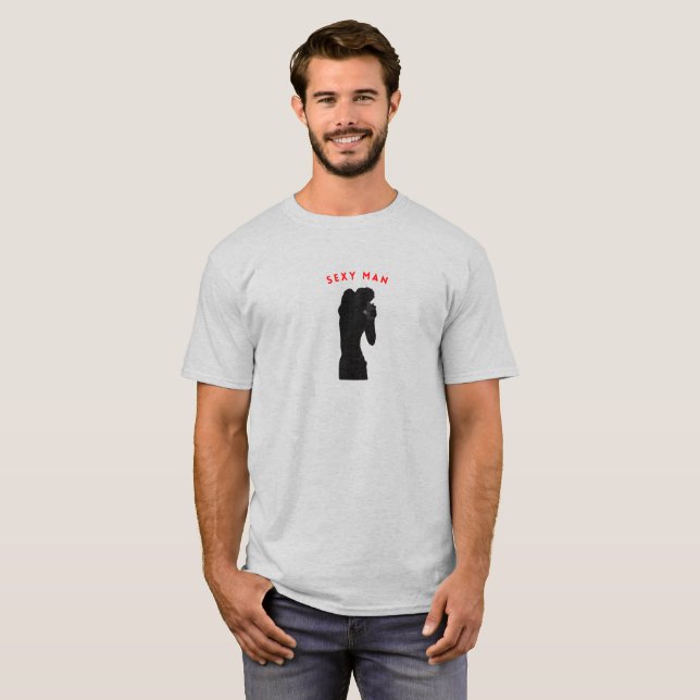 Camiseta homem sexy (Frente Completa)