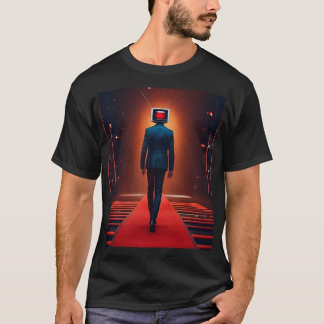 Camiseta Homem-televisão (Frente)