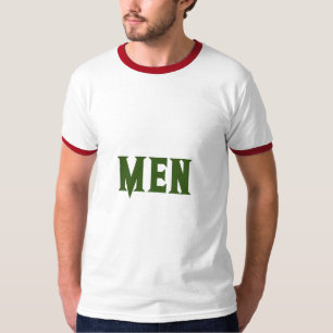 Camiseta Homem Texto Personalizado Floresta Verde Cor Básic