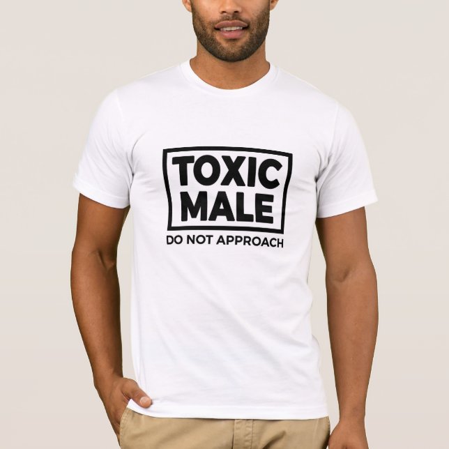 CAMISETA HOMEM TÓXICO - NÃO APROXIME O T-SHIRT (Frente)