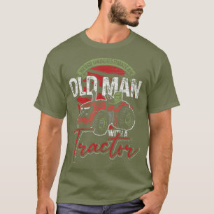 Camiseta Homem Velho Aposentado Homens Fazendeiros