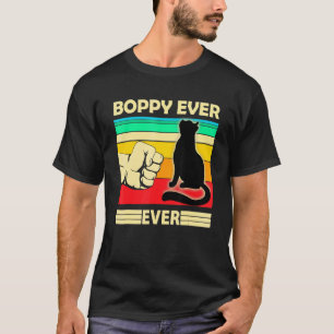 Camiseta Homem Vintage Melhor Gato Boppy Já Bump Fit Pai d