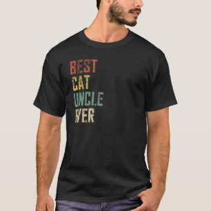 Camiseta Homem Vintage Melhor Tio de Gato Já Dia dos Pais