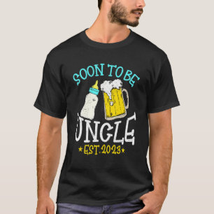 Camiseta Homem Vintage Tio Prestes a Ser 2023 Gravidez Pa