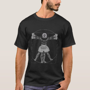 Camiseta Homem Vitruviano de Da Vinci Muay Thai Mma Luta de