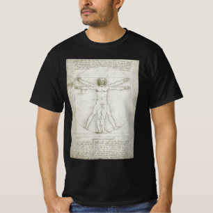 Camiseta Homem Vitruviano de Leonardo da Vinci