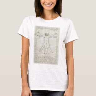 Camiseta Homem Vitruviano por Leonardo da Vinci