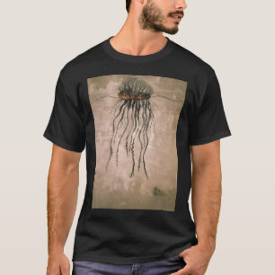 Camiseta Homen Caravela Portuguesa em grunge