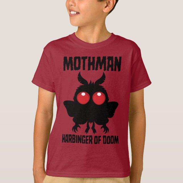 Camiseta Homen da Mariposa - Sinistro Cute Arauto da Destru (Frente)